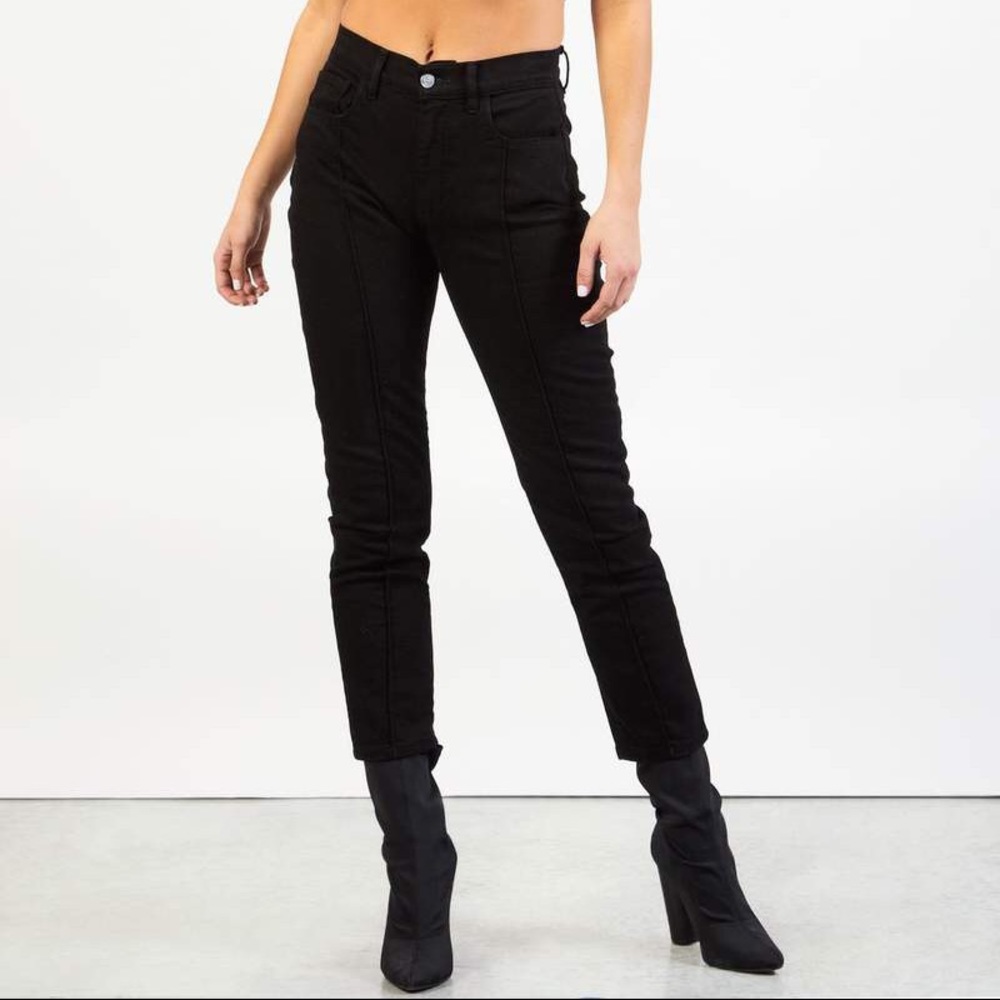 REVICE Venus Crop Jeans - Jet Black Size 28